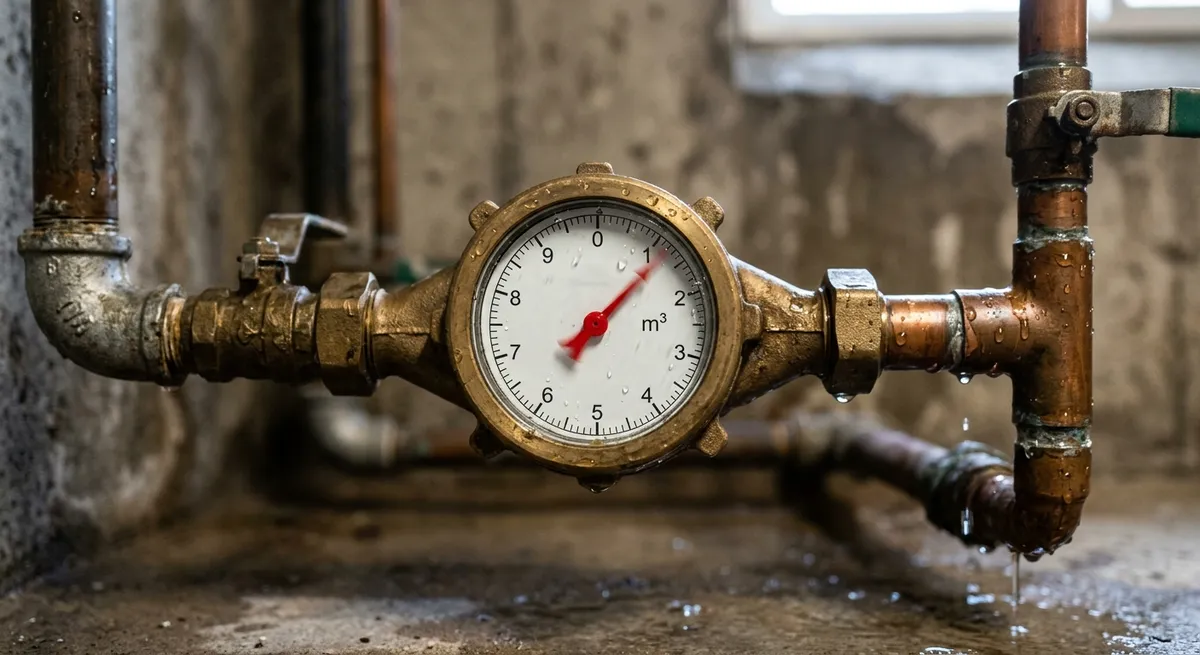 compteur eau fuite
