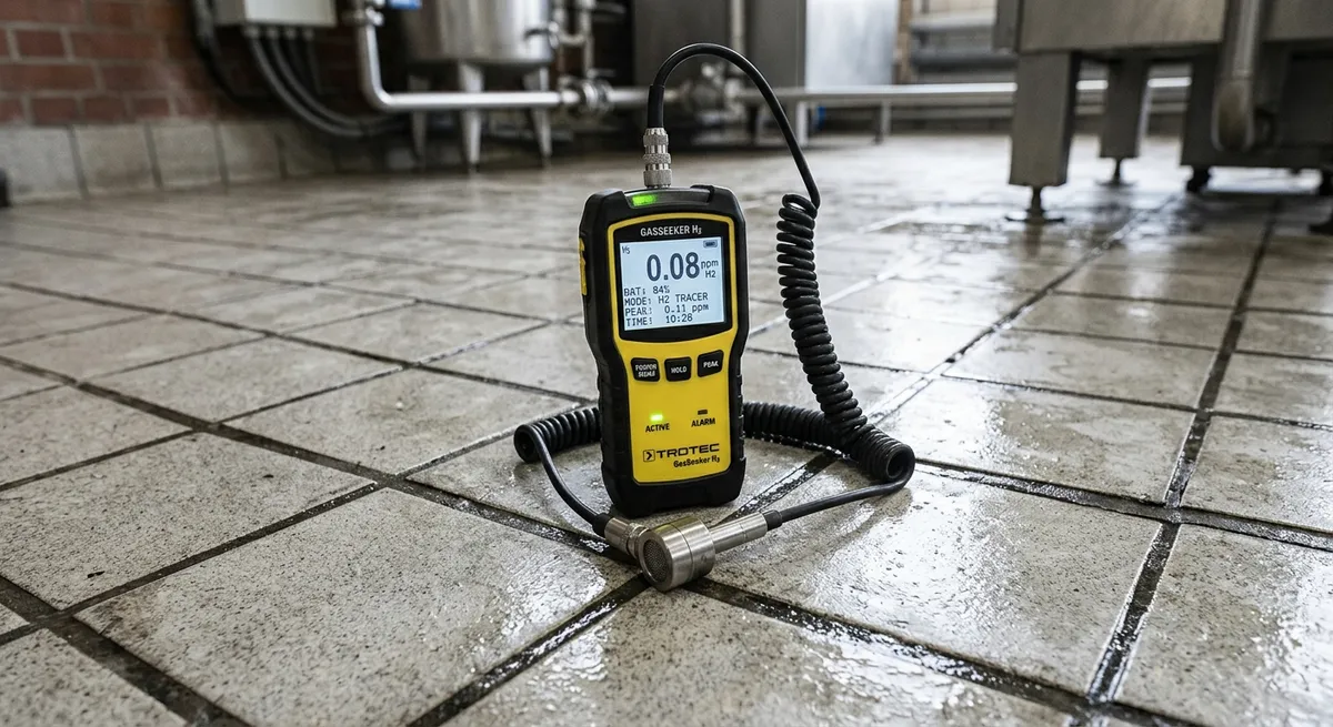 sonde gaz traceur carrelage